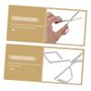 DEARMAMY 3sets Stainless Steel Nose Hair Scissors for Men Manual Trimming Tools for Nose Hair Beard Eyebrow Grooming Lightweight Portable Design Includes Scissor 2pcs*3 view 4