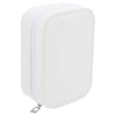 Beaupretty Travel Makeup Case with Lighted Mirror Portable Makeup Organizer for Outdoor Use Small Durable Faux Design for Storing Cosmetics and