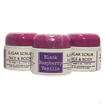 SloppySoap Black Raspberry Vanilla Sugar Scrub for Face & Body, 6 Oz