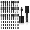 27Pcs 3ML Empty Mascara Tube, Empty Mascara Tube and Wand Glass, with Brush Rubber Inserts for Home and Travel, Mini 3ML Makeup Containers for Eyelash Serum, Mascaras, Castor Oil and Lip Gloss(Black) view 1