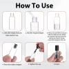 27Pcs 3ML Empty Mascara Tube, Empty Mascara Tube and Wand Glass, with Brush Rubber Inserts for Home and Travel, Mini 3ML Makeup Containers for Eyelash Serum, Mascaras, Castor Oil and Lip Gloss(Black) view 4