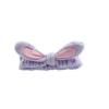 2 Pcs Spa Headband and,Bunny Face Washing Headband Set for Yoga Washing Face Makeup (Purple) view 1