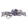 GALPADA Crystal Rhinestone Hair Barrette Clip for Women Automatic French Hairpin Headdress Accessory for Girls Bridal and Special Occasions view 1