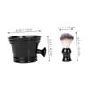 FRCOLOR Men's Beard Shaving Brush Shaving Bowl and Brush Gentle Beard for Men Home Grooming Kit Accessories view 2