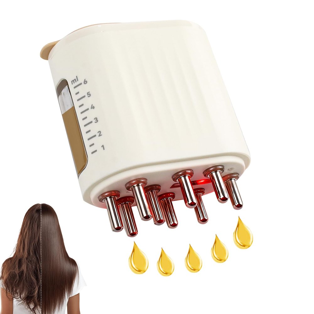 Jaxbo Scalp Massager and Hair Applicator, Scalp Applicator Brush for Hairs Growth & Care, Electric Massage Comb, Suitable for Home, Travel