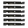 Set of 6 20-1/2" x 15/16" Notched High Lift Blades Fits for Exmark 103-6403 view 1