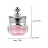FOYTOKI 9pcs Acrylic Crown Bottle Sample Cream Eye Cream Cosmetics Travel Jar Wide Mouth Lid view 2