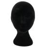 UDIYO Female Head Model Foam Wig Stand Manikin Head Wig Cap Holder for Store Salon Home, Wig Hat Glasses Display Stand Model for Business, Black view 2