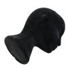 UDIYO Female Head Model Foam Wig Stand Manikin Head Wig Cap Holder for Store Salon Home, Wig Hat Glasses Display Stand Model for Business, Black view 3