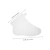 LIFKOME 100Pcs Disposable Foot Socks with Fixed Buckle Hydrating Plastic Foot Mask Covers for Moisturizing Spa Care Secure Fit for Home Foot Treatments and Pedicures view 2