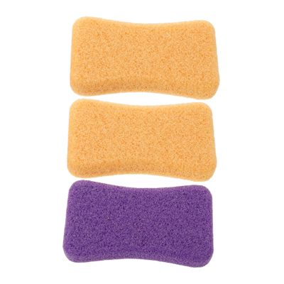 HAKIDZEL 3Pcs Exfoliating Pumice Stone for Natural Foot Grinding Tool for Dead Skin Removal and Skin Friendly Random Colors for Foot Care Random Color