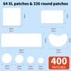 Daolyo Large Pimple Patches for Face, 8 Sizes 400 Counts XL Acne Patches, Big Hydrocolloid Bandages for Body, Chin, Forehead, Chest, Back Zit Breakouts (Strip, Square, Round, Moon) view 2