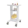 3-Tier Rolling Salon Cart with Wheels | ABS Beauty Storage Trolley with 2 Baskets & Instrument Tray - Professional Storage Cart for Spa, Clinic & Salon view 1
