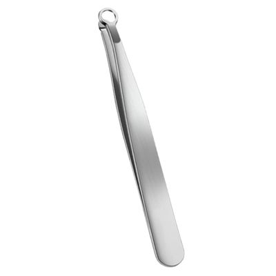 DEARMAMY Stainless Steel Manual Nose Hair Trimmer Tool Round Head Precision Nose Hair Clip Remover for Men Comfortable to Hold Trimming Scissors for Personal Grooming