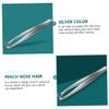 DEARMAMY Stainless Steel Manual Nose Hair Trimmer Tool Round Head Precision Nose Hair Clip Remover for Men Comfortable to Hold Trimming Scissors for Personal Grooming view 3