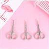 XCHOKPDG 3sets Vibrissa Scissors Safety Tip Scissors -Pointed Scissors Nose Hair Scissors Round Scissor Eyebrow Hair Trimming Scissors Curved Round Trimmer Silver 3pcs*3/1105(3) view 3