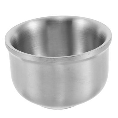 Gogogmee Razor Cleansing Shaving Bowl Shaving Soap Cup Stainless Steel Foam Bowl Men Accessory