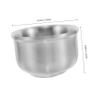 Gogogmee Razor Cleansing Shaving Bowl Shaving Soap Cup Stainless Steel Foam Bowl Men Accessory view 2