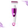 PartyKindom Multifunctional Electric Body Hair Remover with Base Women Depilator Eyebrow Trimmer and Facial Brush Portable Painless Ergonomic Design for Quick Hair Removal view 3