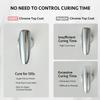 GAOY Gel Top Coat for Chrome Powder, Stick Powder for Flawness Chrome Finish, Clear No Wipe UV Light Cure, 16ml view 3