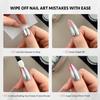 GAOY Gel Top Coat for Chrome Powder, Stick Powder for Flawness Chrome Finish, Clear No Wipe UV Light Cure, 16ml view 4
