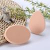 5Pcs Beige Smooth Makeup Sponge Blender, Flawless Foundation Powder Puff Beauty,2.7 Inch Facial Powder Puffs Foam Sponges For Liquid Foundation Makeup, Facial Cleansing Makeup Brushes and Tools view 4