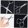 LIFKOME 6-Piece Portable Stainless Steel Eyebrow Scissors Set for Face Hair Grooming Small Precision Scissors Ergonomic Handles Suitable for Home and Professional Use view 4
