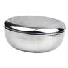 Beaupretty Stainless Steel Shaving Bowl with Lid Men Razor Accessory for Foaming Sturdy Bubble Bowl for Grooming for Daily Shaving Routine view 1