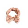 2 Pcs Headband for Washing Face Set,Bow Spa Headband for Washing Face for Shower Makeup Hair Accessory Gifts-Light Pink view 1