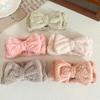 2 Pcs Headband for Washing Face Set,Bow Spa Headband for Washing Face for Shower Makeup Hair Accessory Gifts-Light Pink view 4