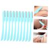 OATIPHO Stainless Steel Eyebrow Trimmer Set 10pcs Folding Eyebrow Razors for Women Portable and Easy to Use view 2