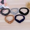 2 Pcs Spa Headband and,Twist Knotted Cross Face Washing Headband Set for Yoga Washing Face Makeup (Dark Green) view 3