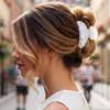 Fashey Acrylic Claw Clip Green Hair Clips Cute Medium Hair Claws Hair Accessories for Women (light green+white) view 3
