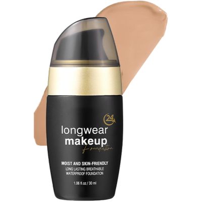 Aislor 30ml Long Lasting Liquid Foundation for Women Full Coverage Moisturizing Oil Control Non Fading Makeup Waterproof Lightweight Natural Type 6 One Size