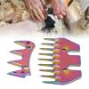 Fockety 9 Tooth Sheep Shears Replacement Blades, Professional High Carbon Steel Clipper Blades with Straight Teeth for Sheep Alpacas Goats and More, for Beginners view 3