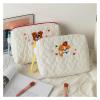 LIANGWEI makeup bag Cartoon Cosmetic Bag Multifunction Makeup Zipper Bag Large Capacity Portable Sanitary Napkin Storage Bag(Color2) view 4
