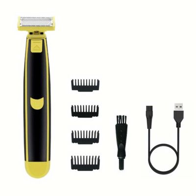 Wet and Dry Electric Shaver for Men, 360 Face Hybrid Electric Beard Trimmer and Shaver with 4 Interchangeable Cutter Heads, Non-Slip and Durable, Great for Gift (1PC)-Model #8