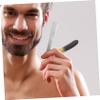 NIYANGLE Men Holder Ergonomic Dual Color Manual Shaving Razor Stand for Beard and Eyebrow Blades Durable and Space Saving Shaver Supply for Stylish Grooming view 2