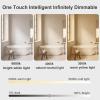 50 * 60cm Smart Defogging Shaped LED Bathroom Mirror, Irregular Silver Mirror with Light, Tri Colour Light Adjustable Explosion Proof Make Up Mirror(70 * 80cm) view 3