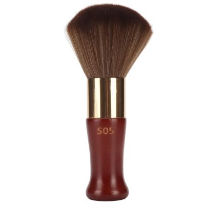 Neck Duster Brush | Soft Nylon Strands for Skin - Friendly Hair Removal | Ergonomic Wood Handle for Barbers/Stylists | Portable Face & Neck Care Brush