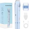 Deedlite 2-in-1 Women's Body & Facial Trimmer  Cordless Electric Razor for Bikini Line, Legs & Face, Waterproof Design, USB-C Rechargeable for Wet/Dry Use (Blue) view 1