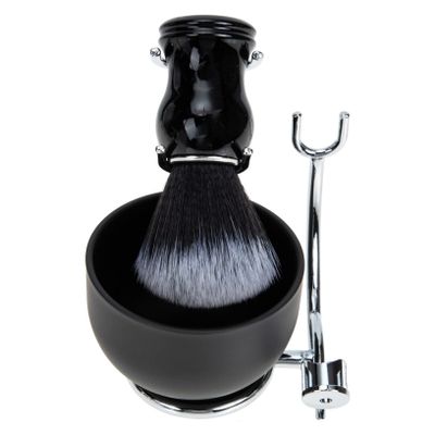 FRCOLOR 1set Shaving Brush Kit for Men Brush Shaving Bowl Stand Men's Shave Kit