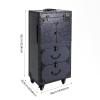 Professional Rolling Makeup Train Case, Cosmetic Train Case Beauty Salon Luggage Hair Salon Trolley Suitcase Hair Stylist Beauty Travel Organizer with Swivel Wheels, Lockable Drawer, Hair Dryer Holder view 2