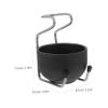 PACKOVE 1 Set Metal Bowl for Men Stainless Steel Shaving Bowl with Holder Portable Grooming Tool for Beard Care Lightweight and Easy to Clean present for Fathers and Friends view 2