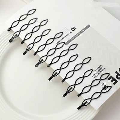 12Pcs Black Hair Bobby Pins, Mini Invisible Bangs Clips, Fashion BB Clip Invisible Bangs Clip Small Bobby Pins for Women and Girls Decorative Wedding Dainty Accessories