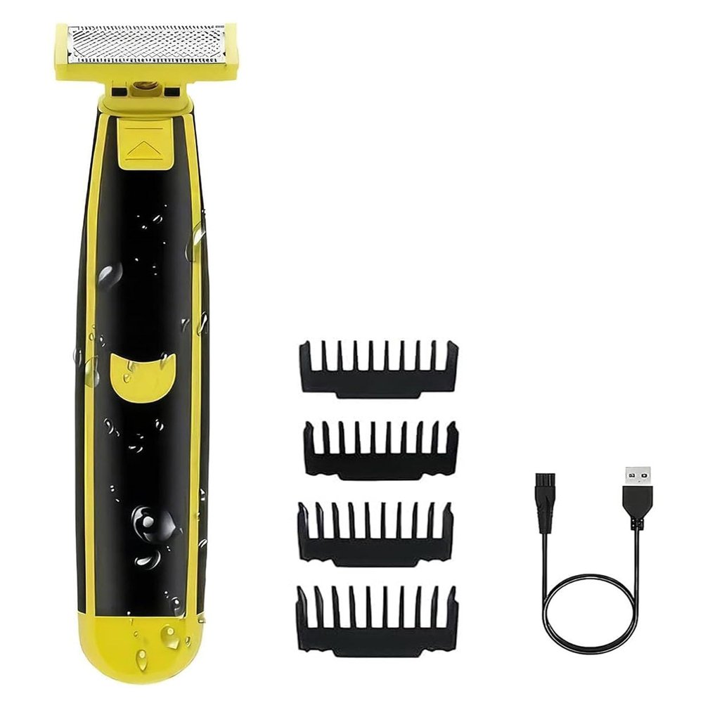 Wet and Dry Electric Shaver Cleaner, Electric Razor for Men, Rechargeable Wet & Dry Shaver, Non-Slip, Durable, Fast Shaving (1PC)-Model #5