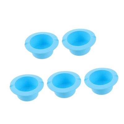 NIYANGLE 5pcs Wax Heater Silicone Bowl for Hair Removal Non-stick Wax Melting Container Capacity Accessory for Home and Salon Use Easy to Clean and Practical