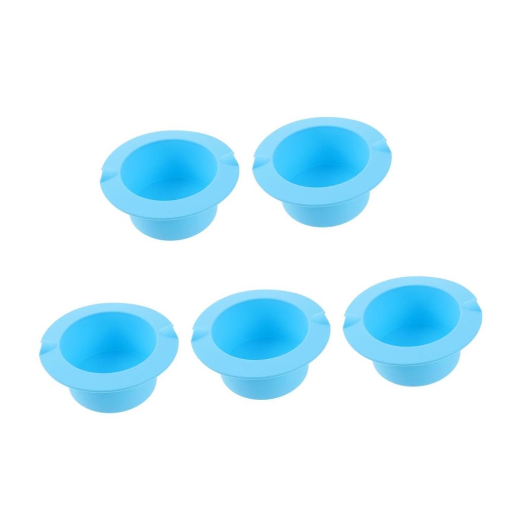 NIYANGLE 5pcs Wax Heater Silicone Bowl for Hair Removal Non-stick Wax Melting Container Capacity Accessory for Home and Salon Use Easy to Clean and Practical