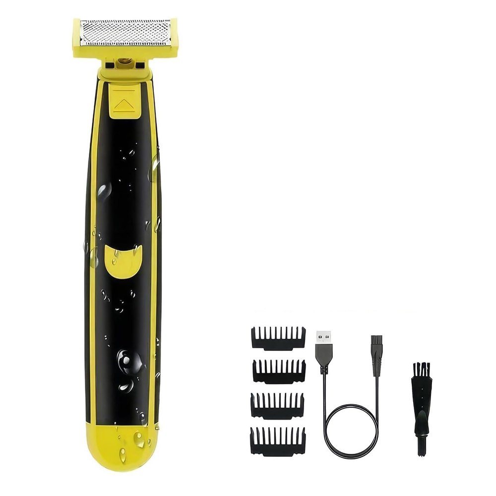 Full Body Washed Wet and Dry Double Shaver, Men's Electric Shaver (1PC)-Model #7