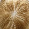 WigVivid Toupee Hair for Men Hairpiece Swiss Lace Mens Toupee Real Human Hair Replacement System for Men Bleached Knot Natural Looking 6X8#22R Light Blonde 100% Density view 4